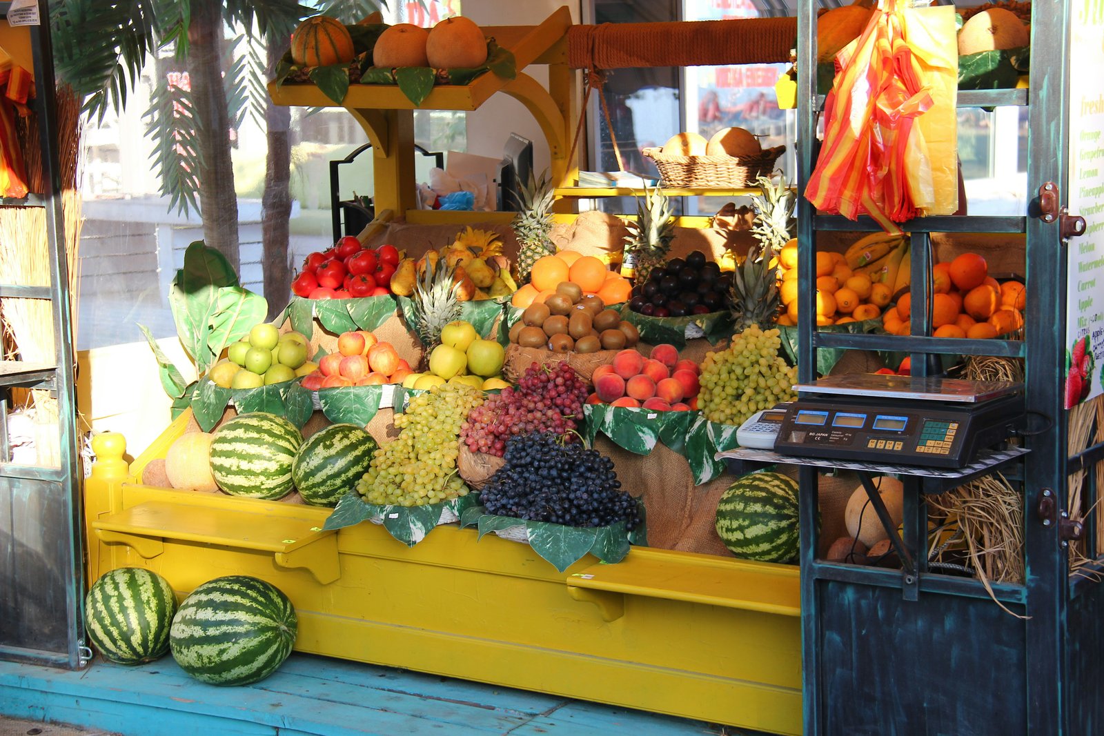 Farm stand with fresh produce