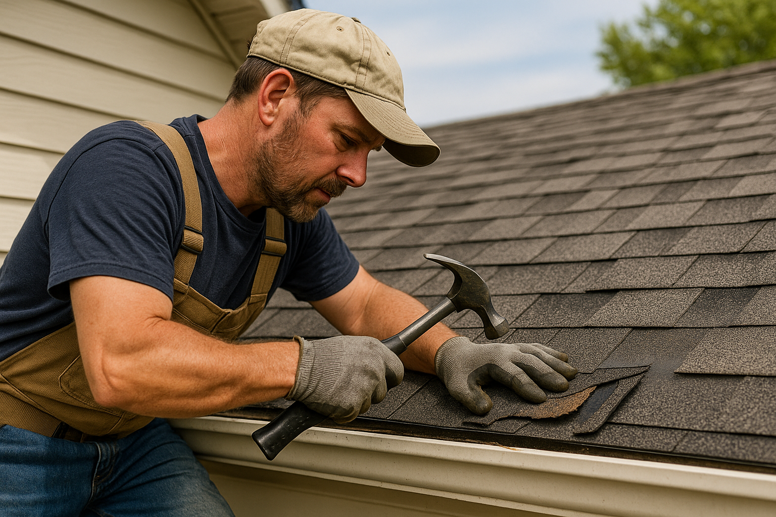 Contractor doing repair work
